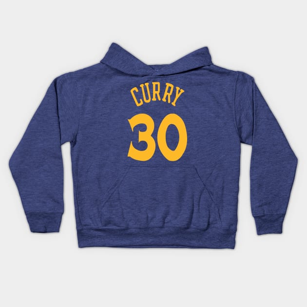 Steph Curry Jersey Kids Hoodie by xRatTrapTeesx